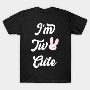 I'm Two Cute Heart 2nd Birthday T-Shirt